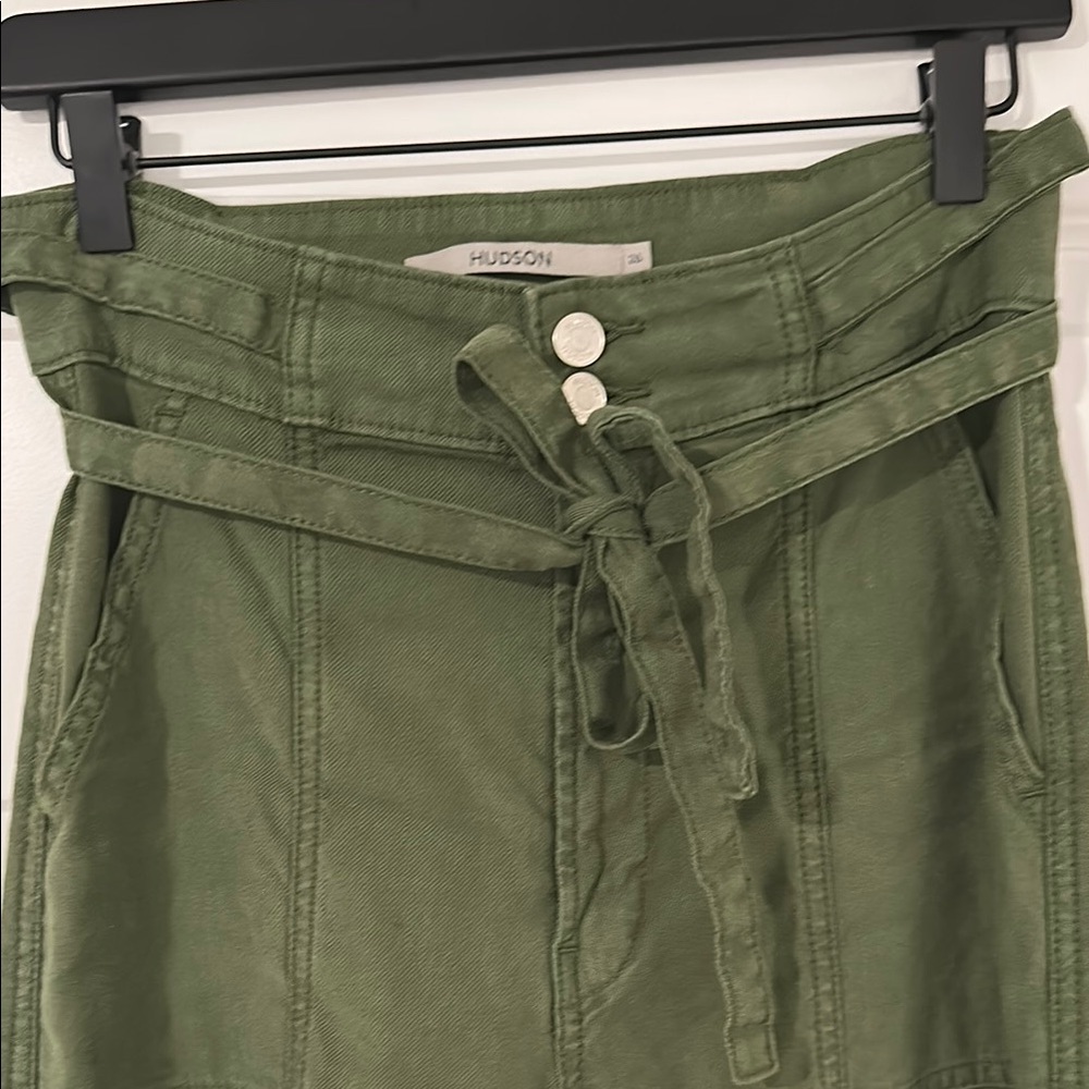 Hudson Olive Tie-Waist Trousers